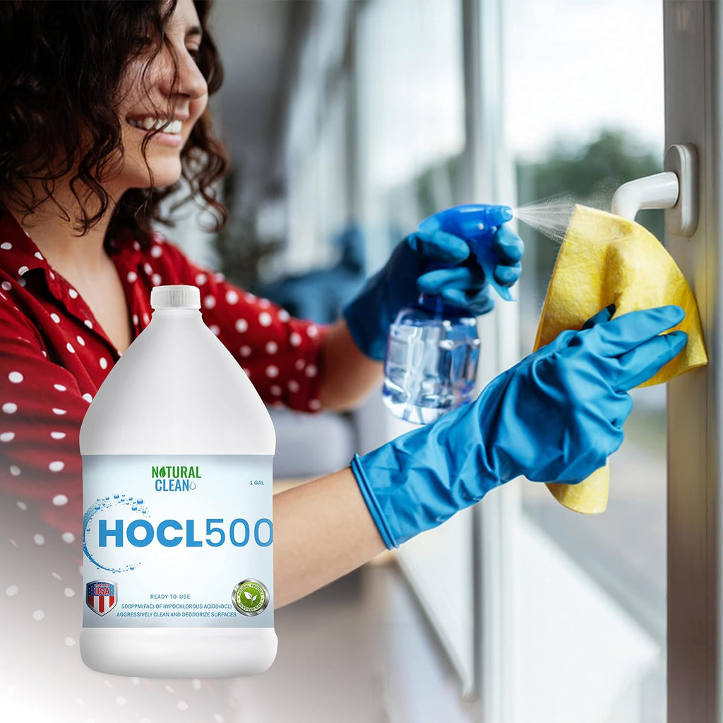 Hypochlorous Acid Hospital-Grade Cleaner, 500 PPM, 1-Gallon, Pack of 2 V7438