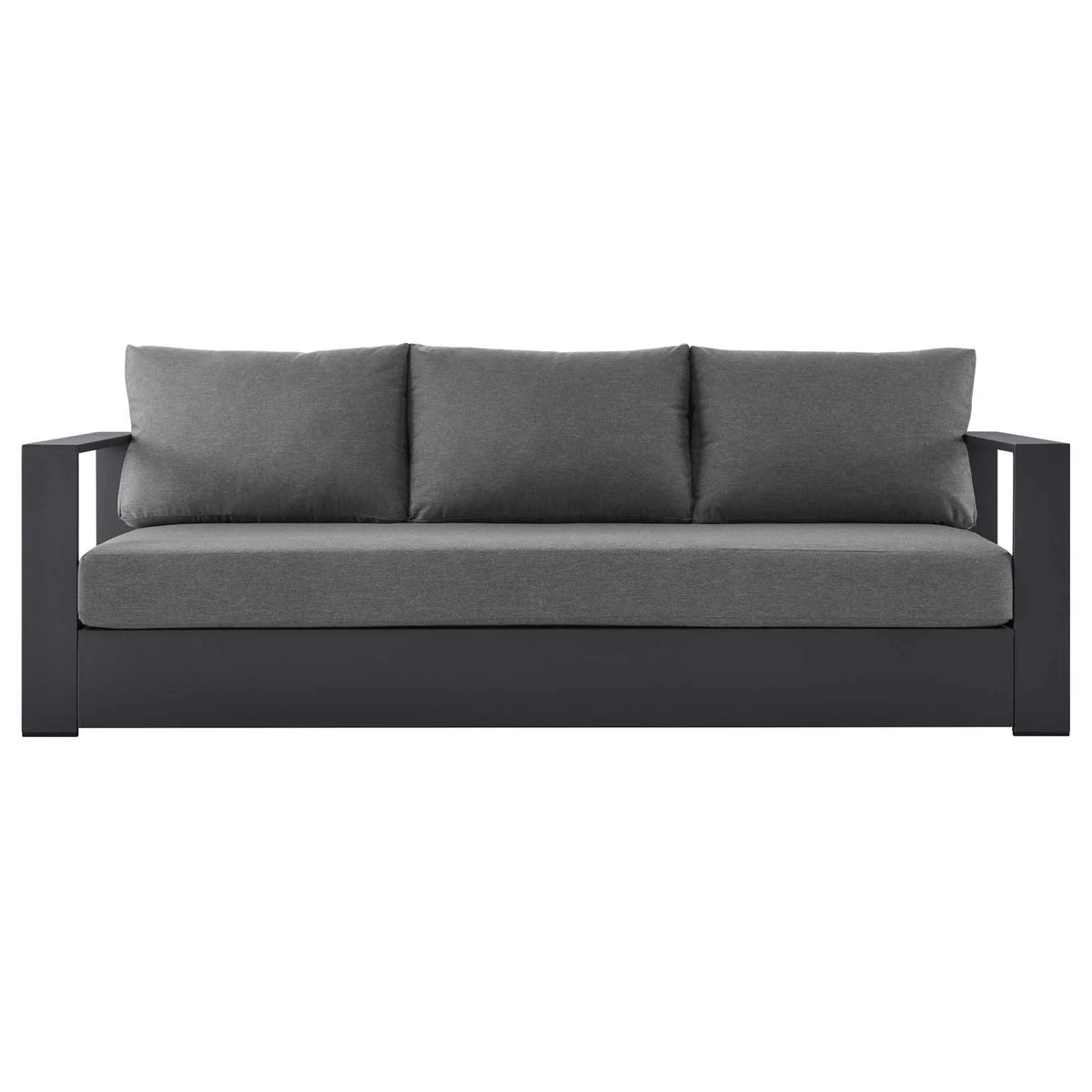 Grey Aluminum Fabric Outdoor Lounge Sofa K890