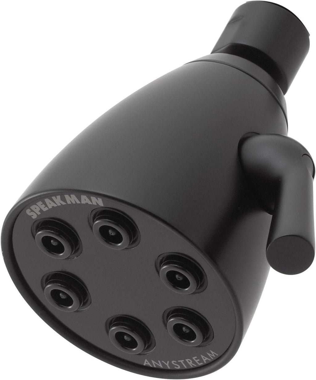 Matte Black High Pressure Adjustable Shower Head F57581