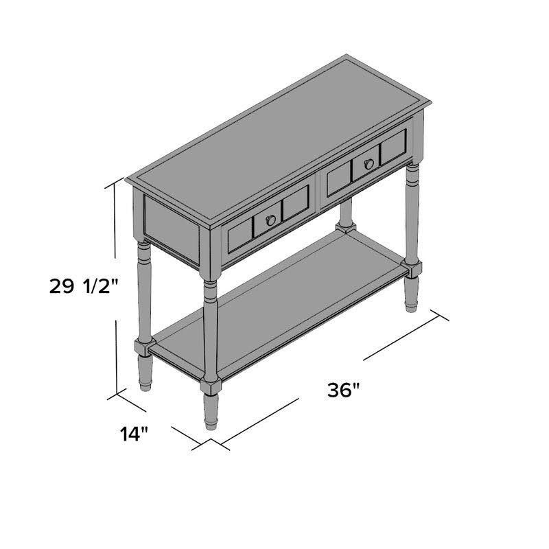 Cream 2-Drawer Console Table T8988
