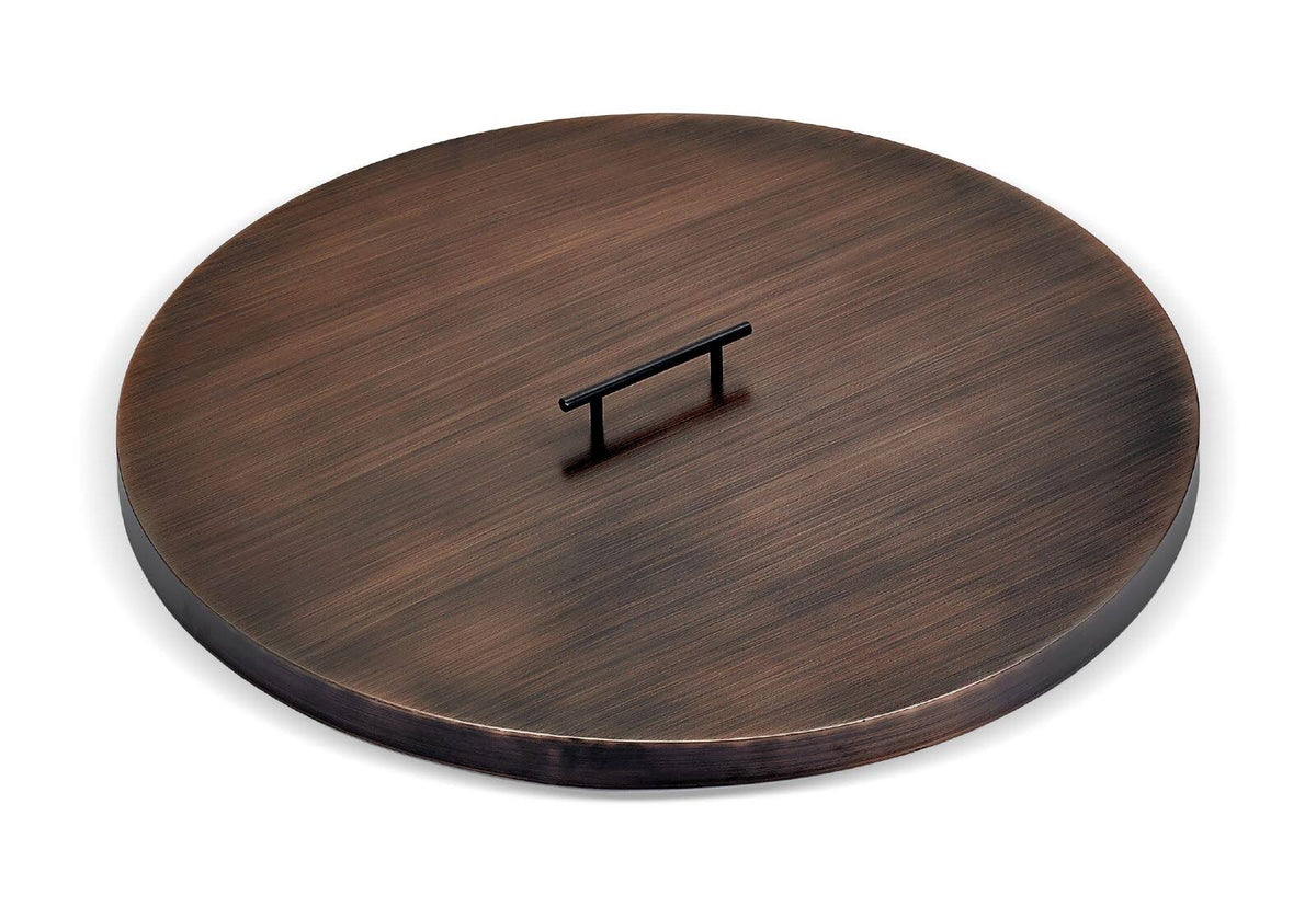 Oil Rubbed Bronze Fire Pit Pan Cover V701
