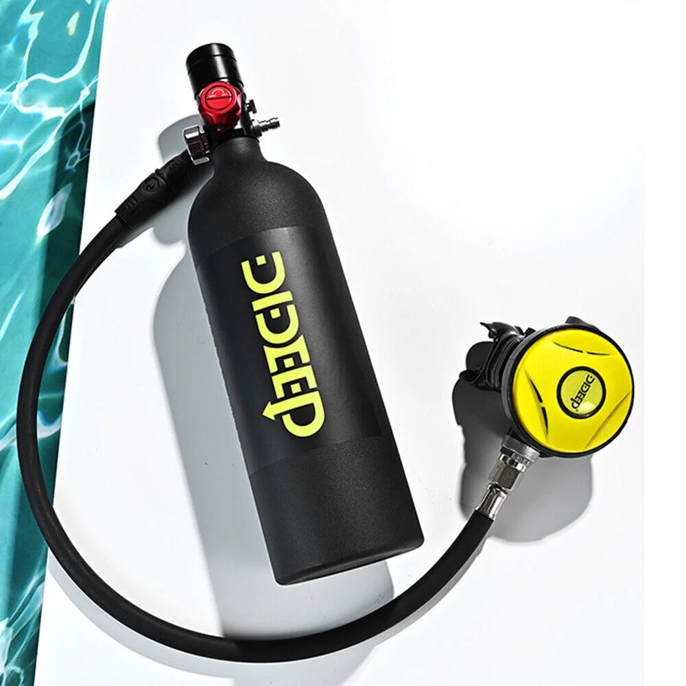 Mini Scuba Diving Air Tank Kits 1.0L Oxygen Tank Pump Equipment Y6016