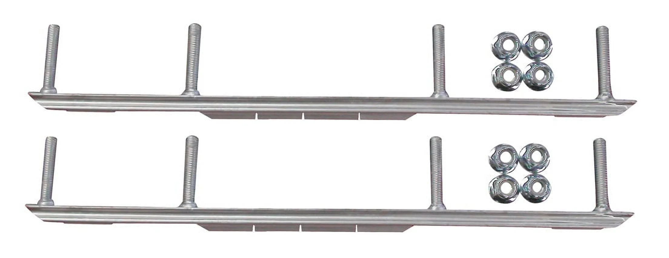 Yellow XT Snowmobile Skis with 4.5" Shaper Bars Complete Kit M159