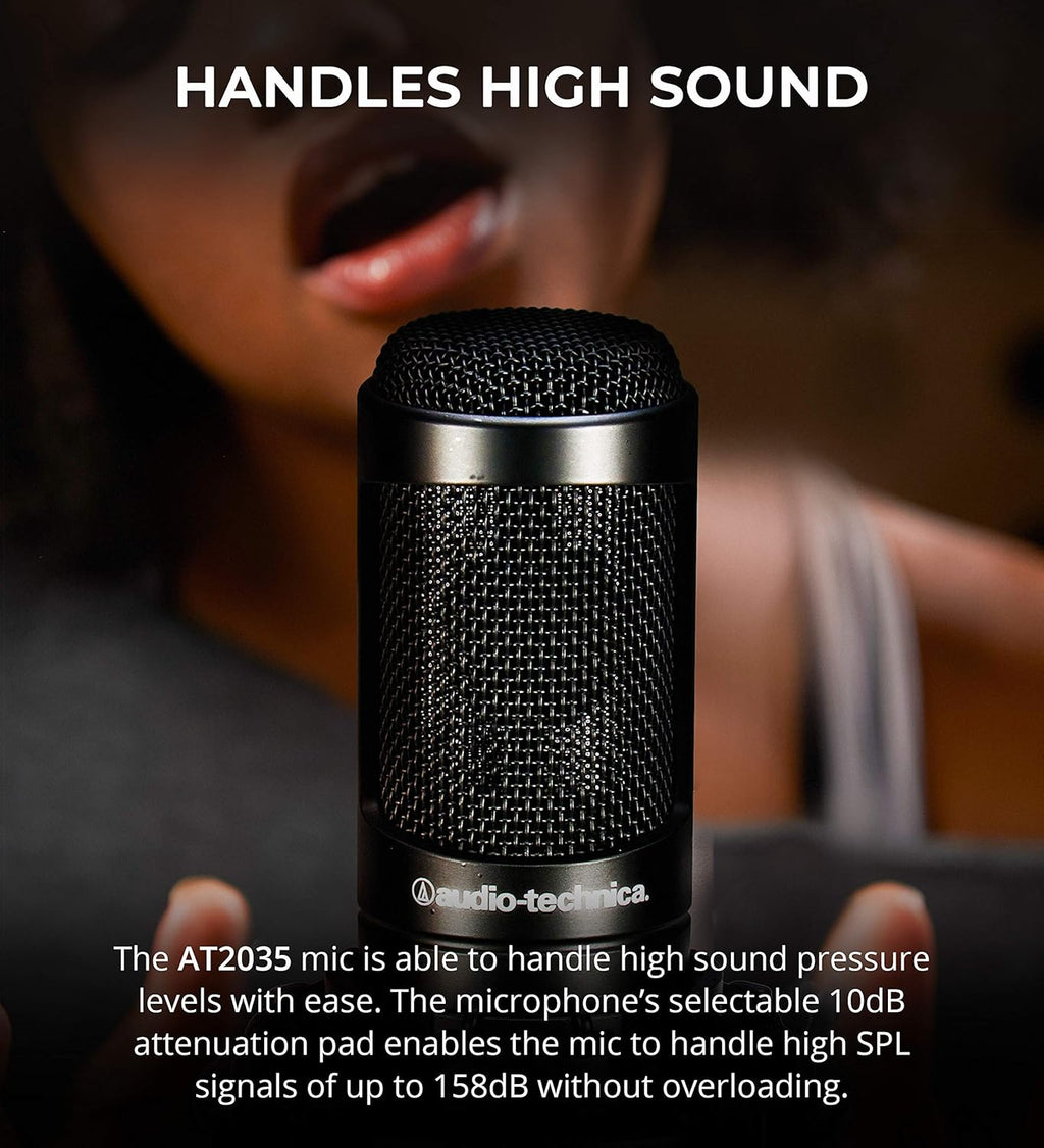 Cardioid Condenser Microphone Bundle with XLR Cable, Pop Filter, Mic Stand, and Acoustic Wedges K780024