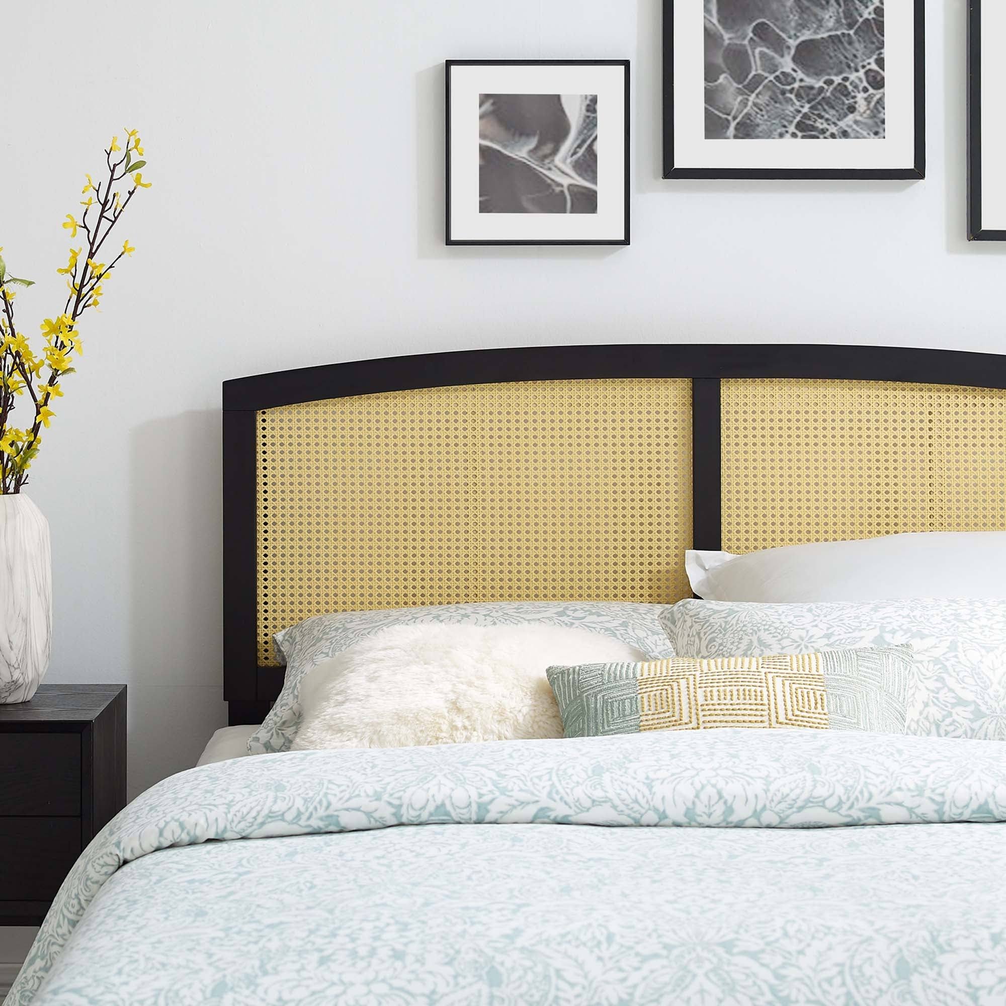 Black Cane Full Headboard M514197