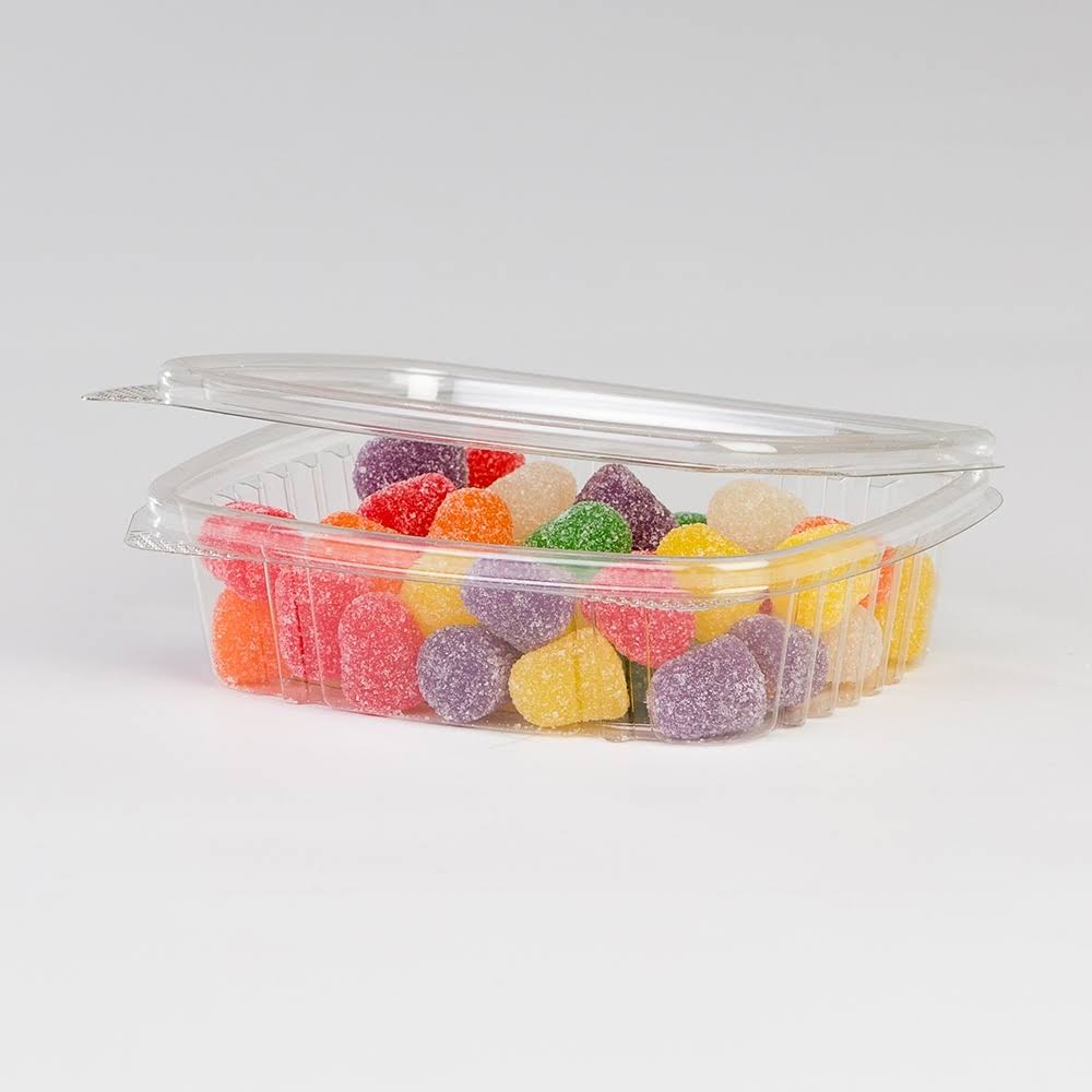 8 oz Clear RPET Plastic Rectangle Food Container X908847