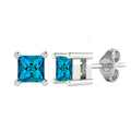 Natural Blue Diamond Stud Earrings V5129