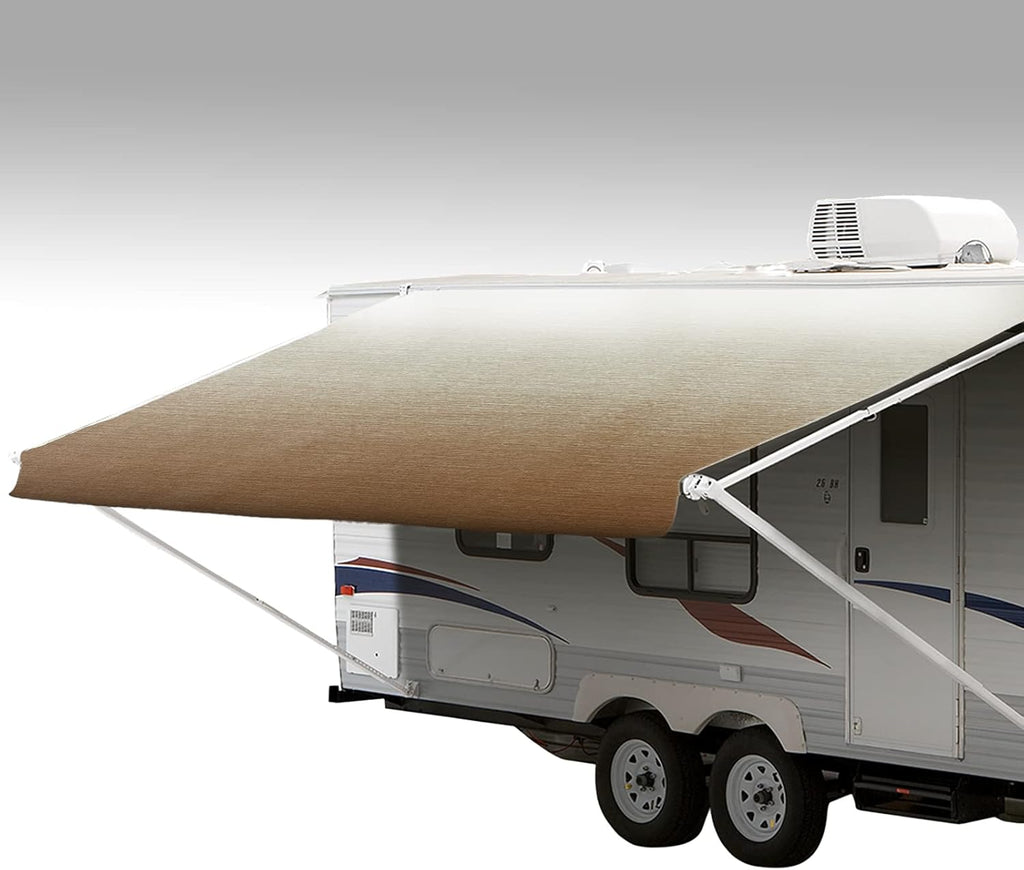 Charcoal 13' Weatherproof Vinyl RV Awning Fabric Replacement W86743