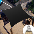 Black Square Sun Shade Sail Canopy Structure X601