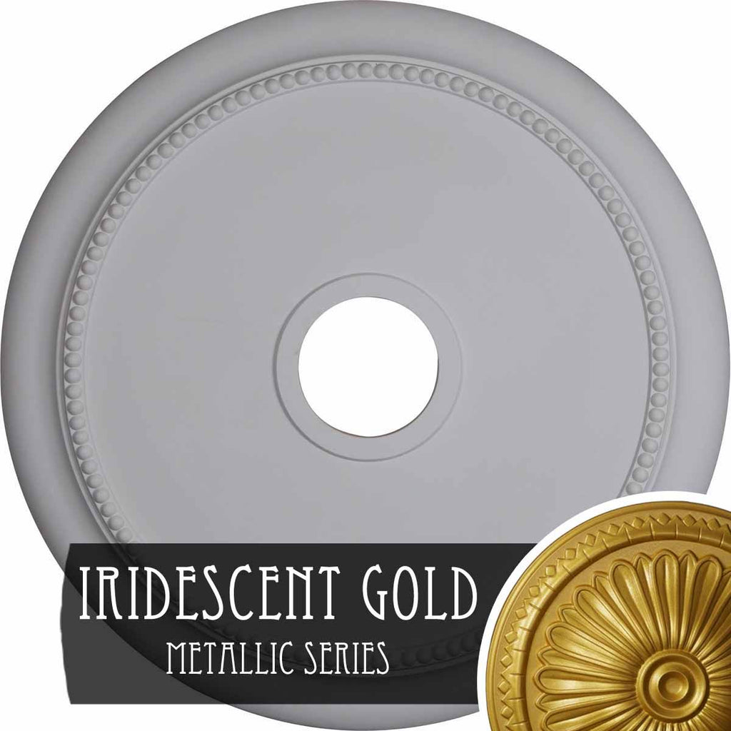 Crendon Ceiling Medallion, Hand-Painted Iridescent B235