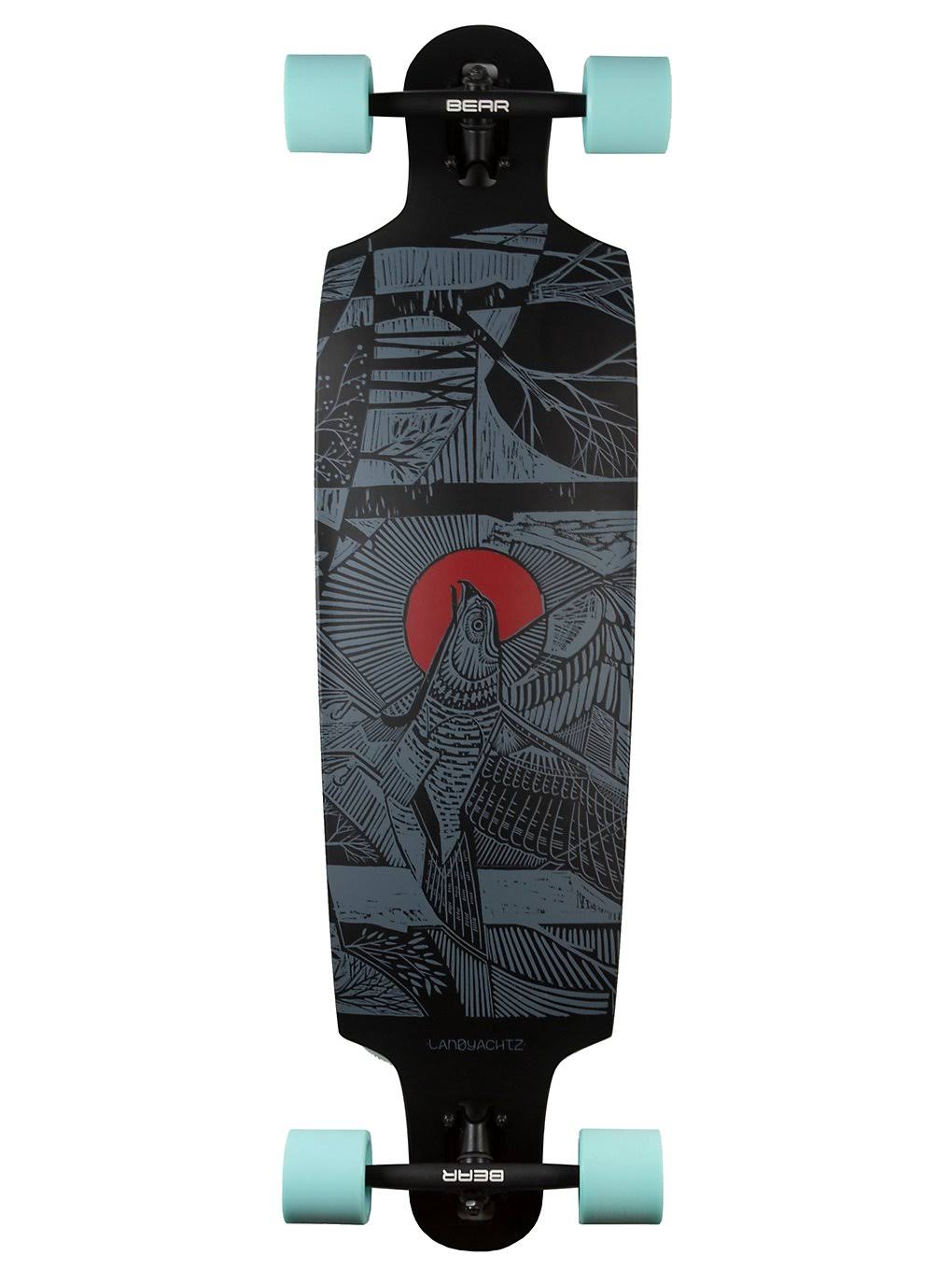 Black 38 Longboard Skateboard V665