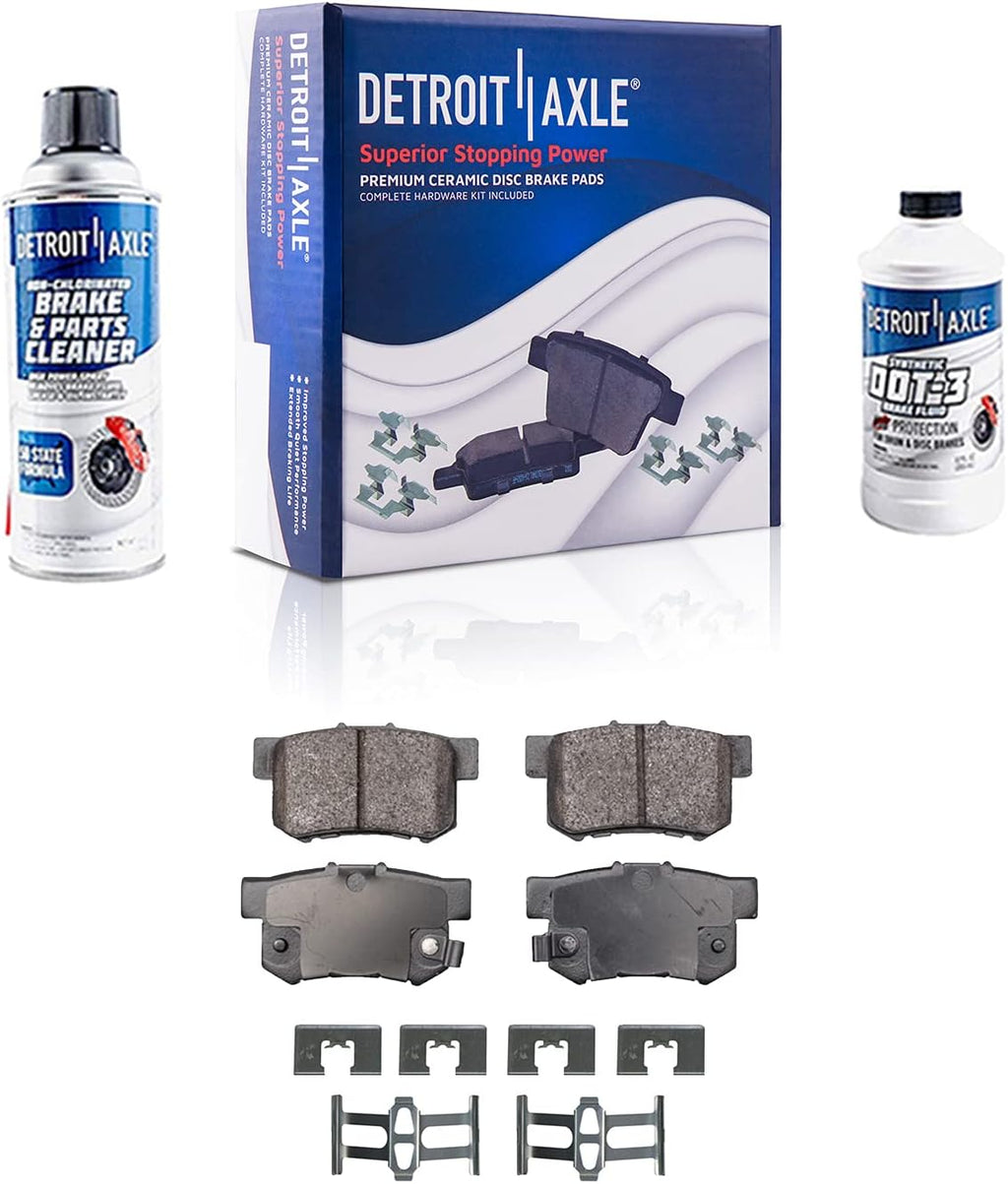 Rear Disc Rotors + Brake Pads 6pc Set V170
