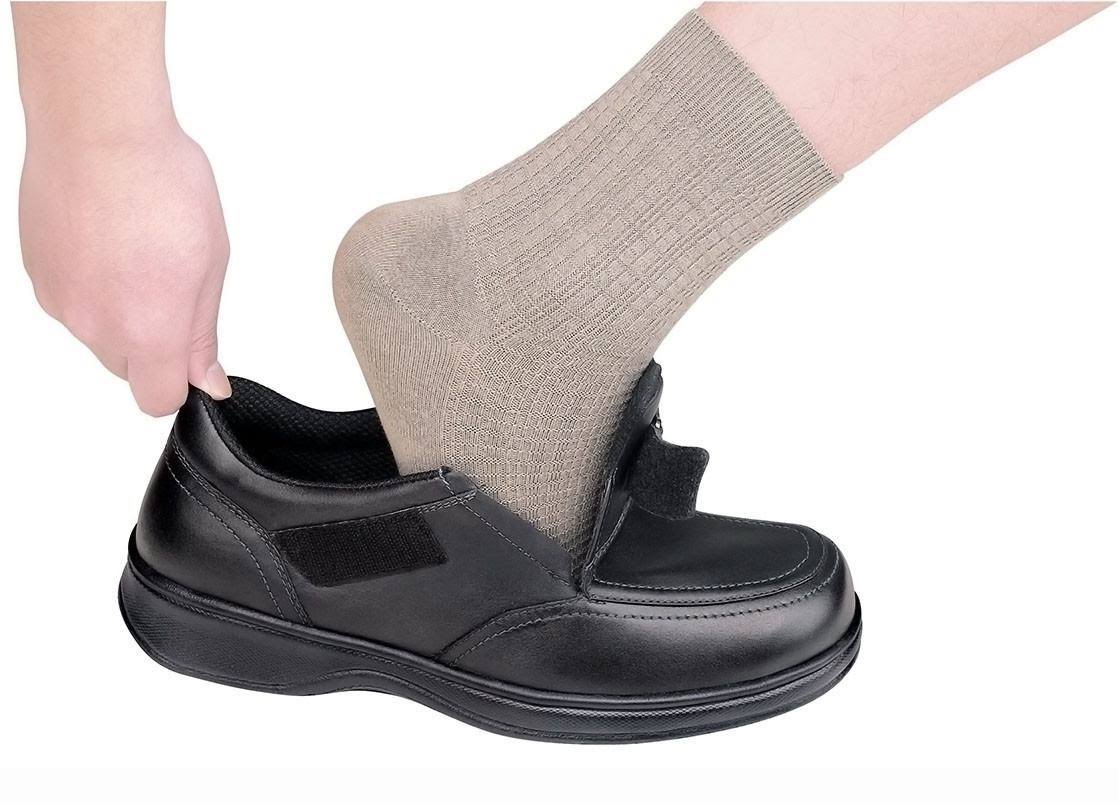 Black Leather Men's Shoes Y1723