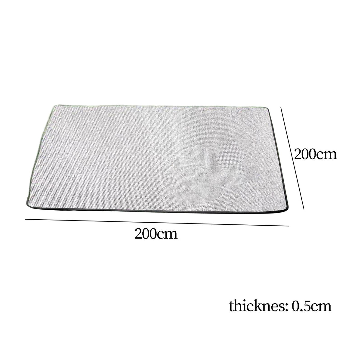 Aluminum Foil Sleeping Mat with Storage Bag 200cmx200cmx0.5cm J1742