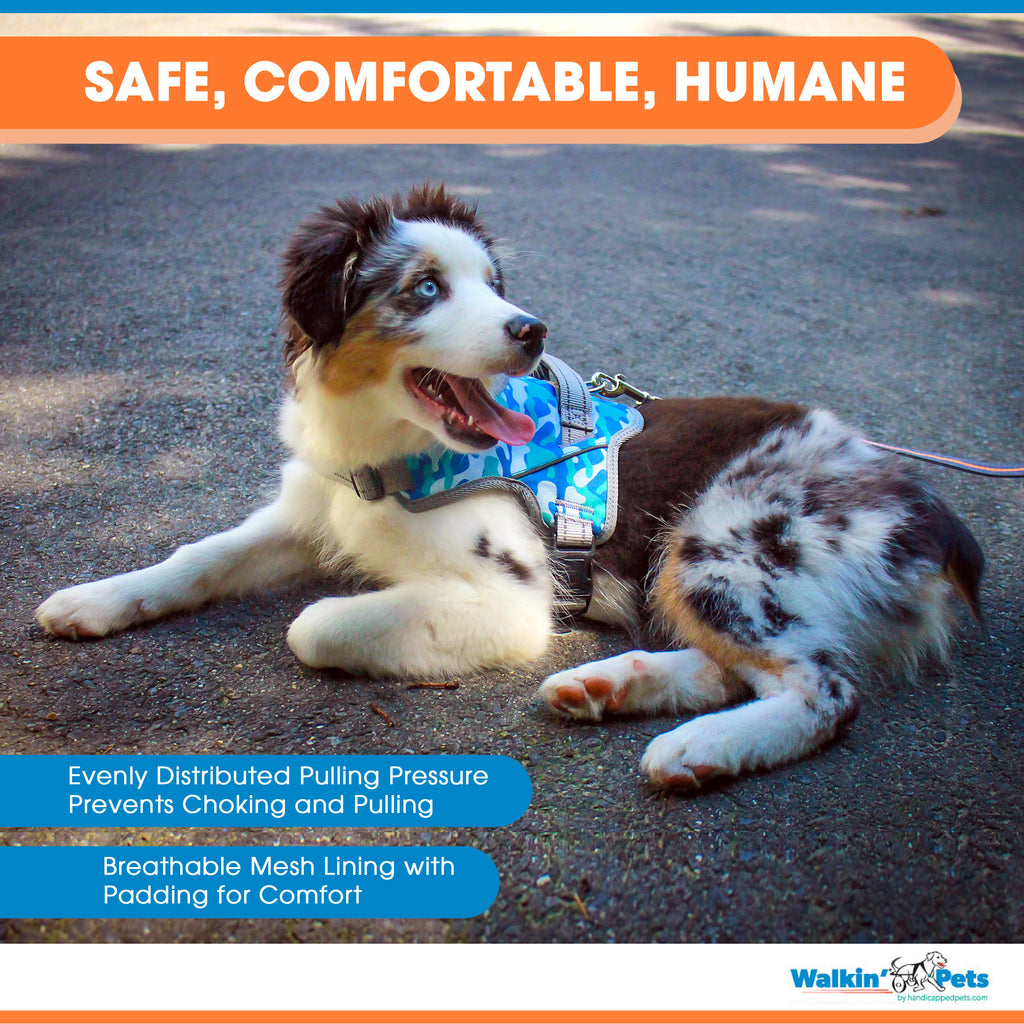 Reflective Nylon No Pull Dog Harness with Adjustable Straps S57207