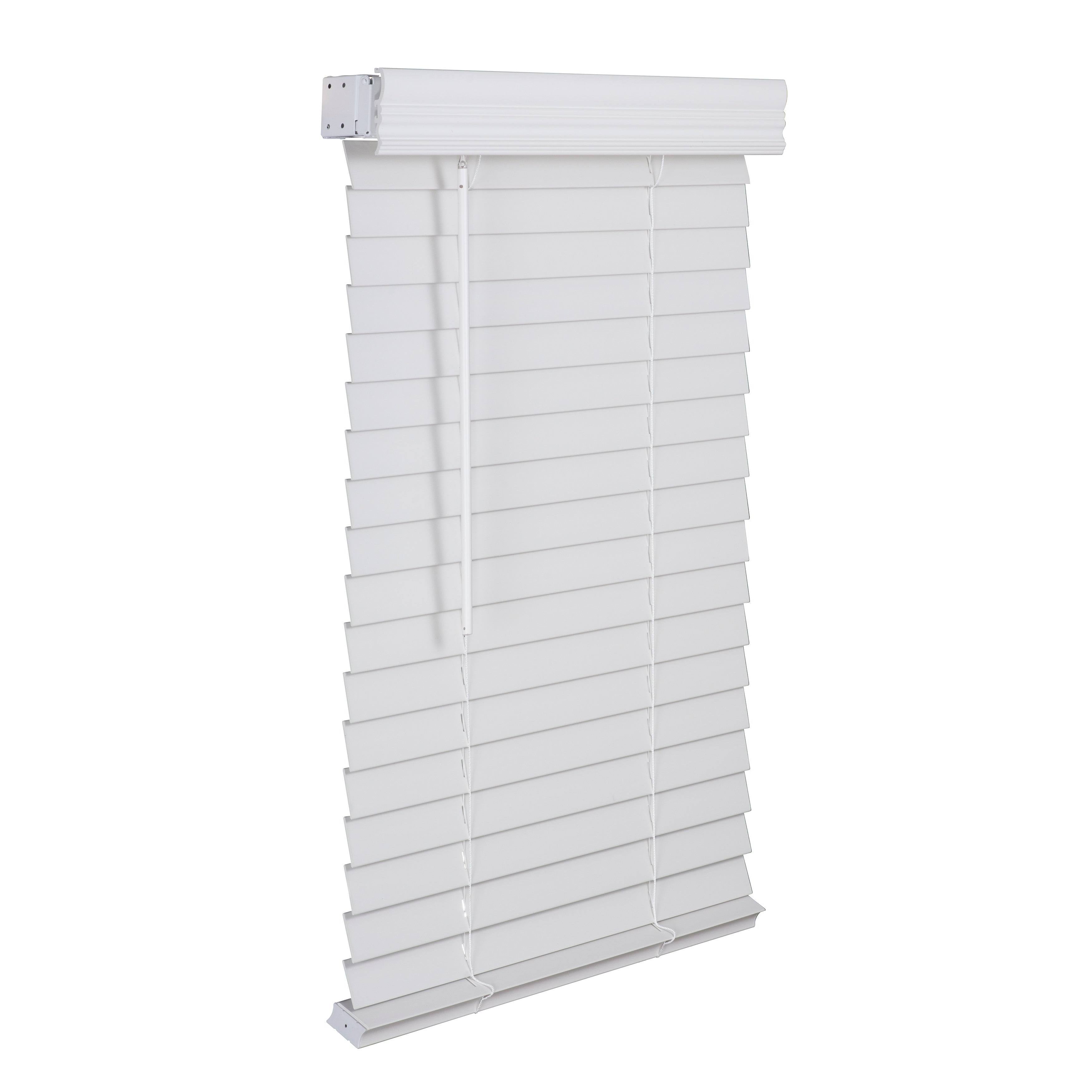 Faux Wood Cordless Blind in White M692232