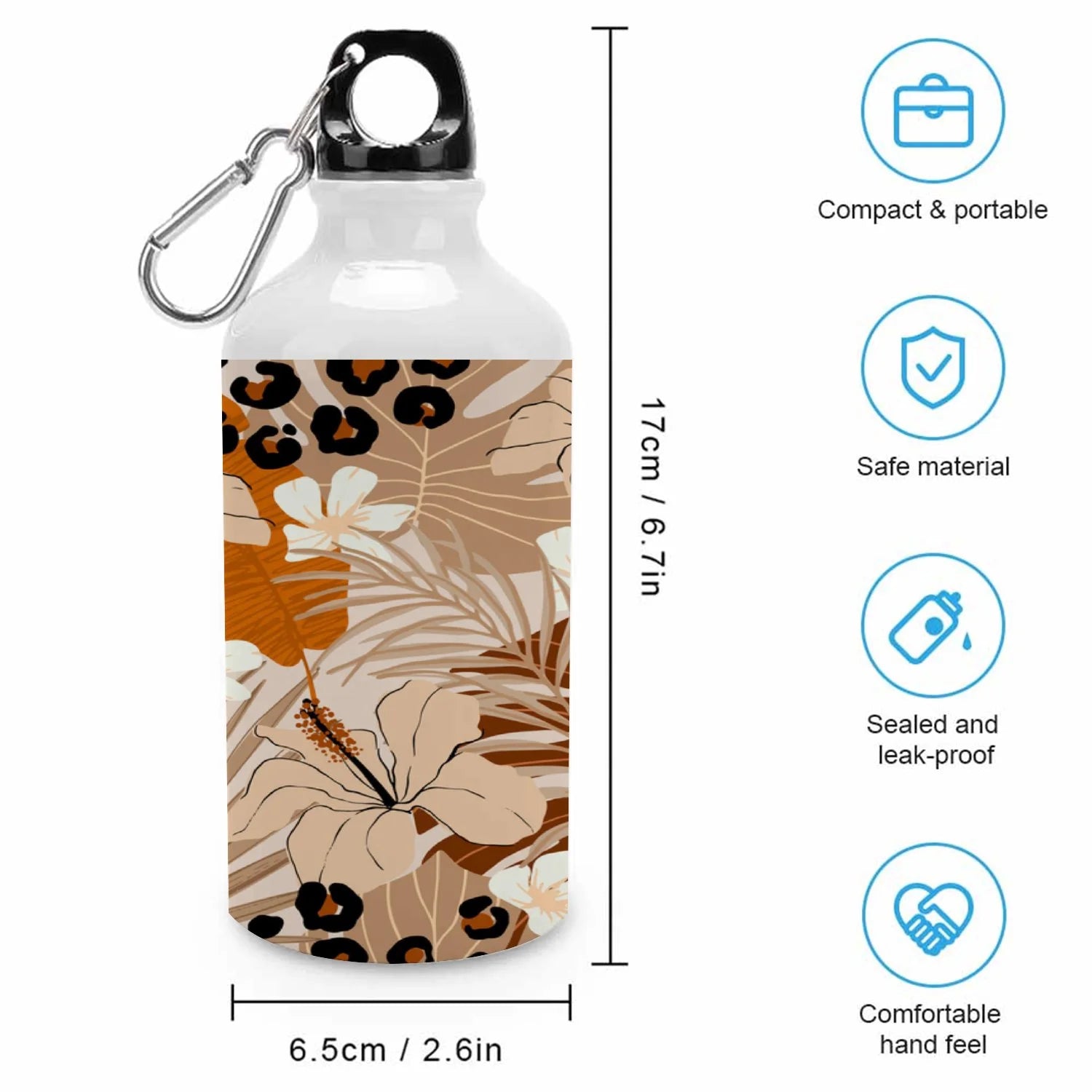 400ml Aluminum Sport Water Bottle with Twist Cap M6260