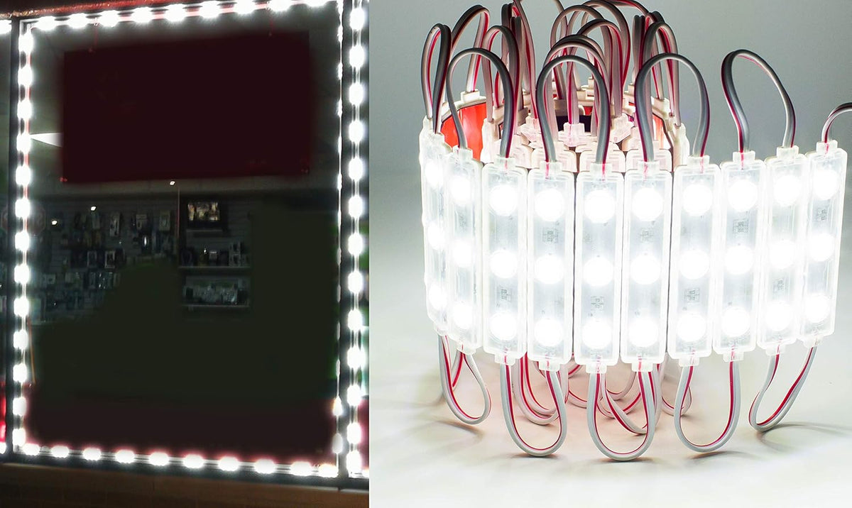120pcs White 5730 LED Module with UL 12v AC Power Package K39177