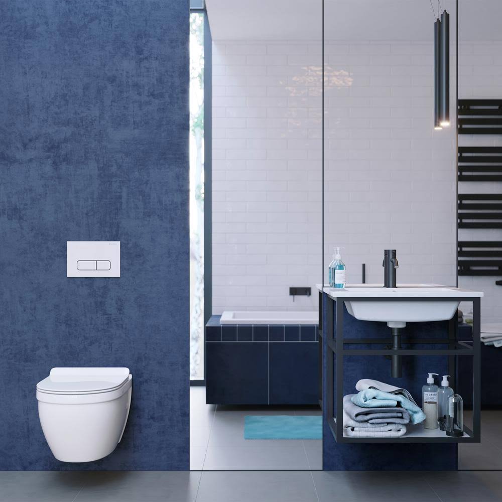 Glossy White Wall Hung Toilet T190
