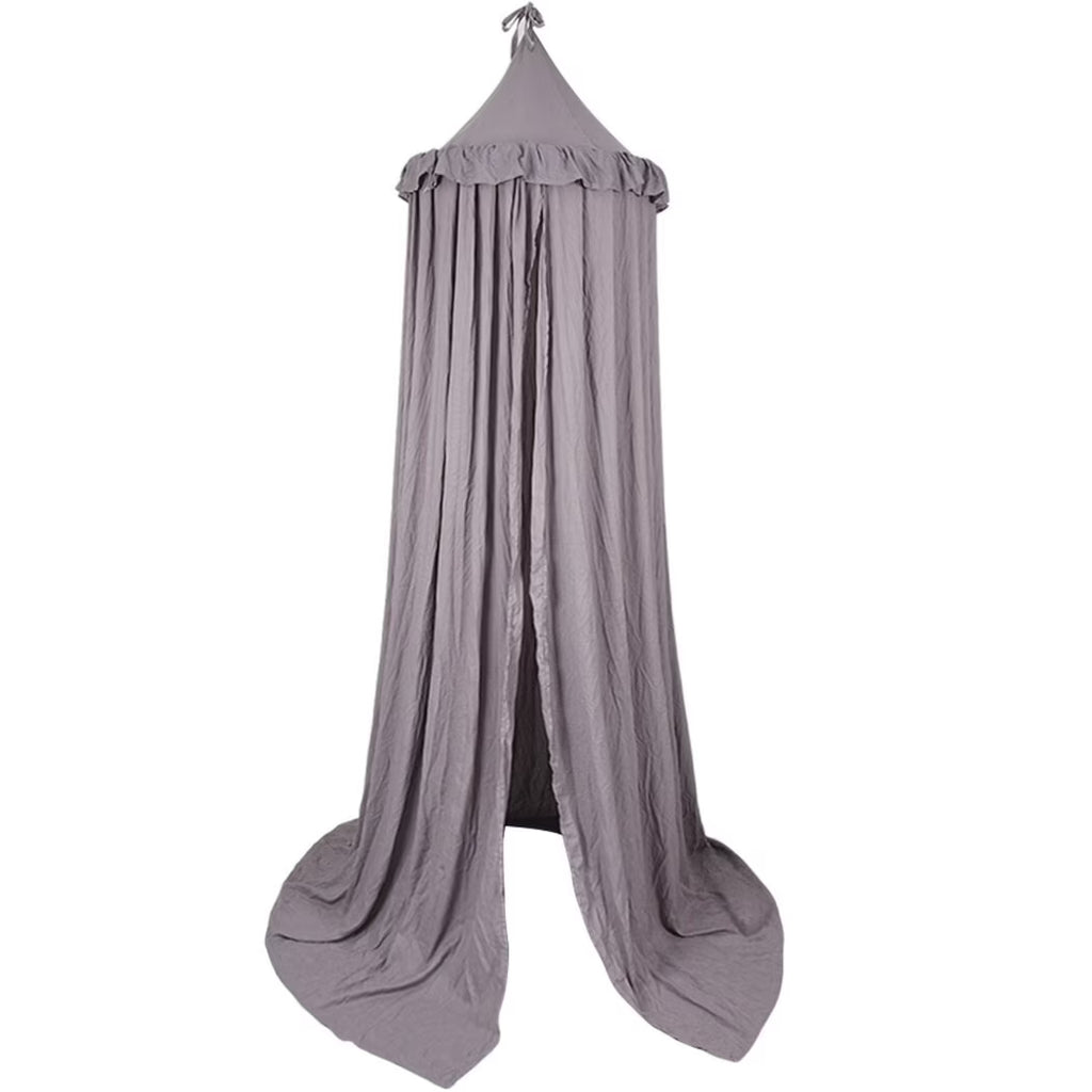 Grey Hanging Frills Ceiling Canopy B631