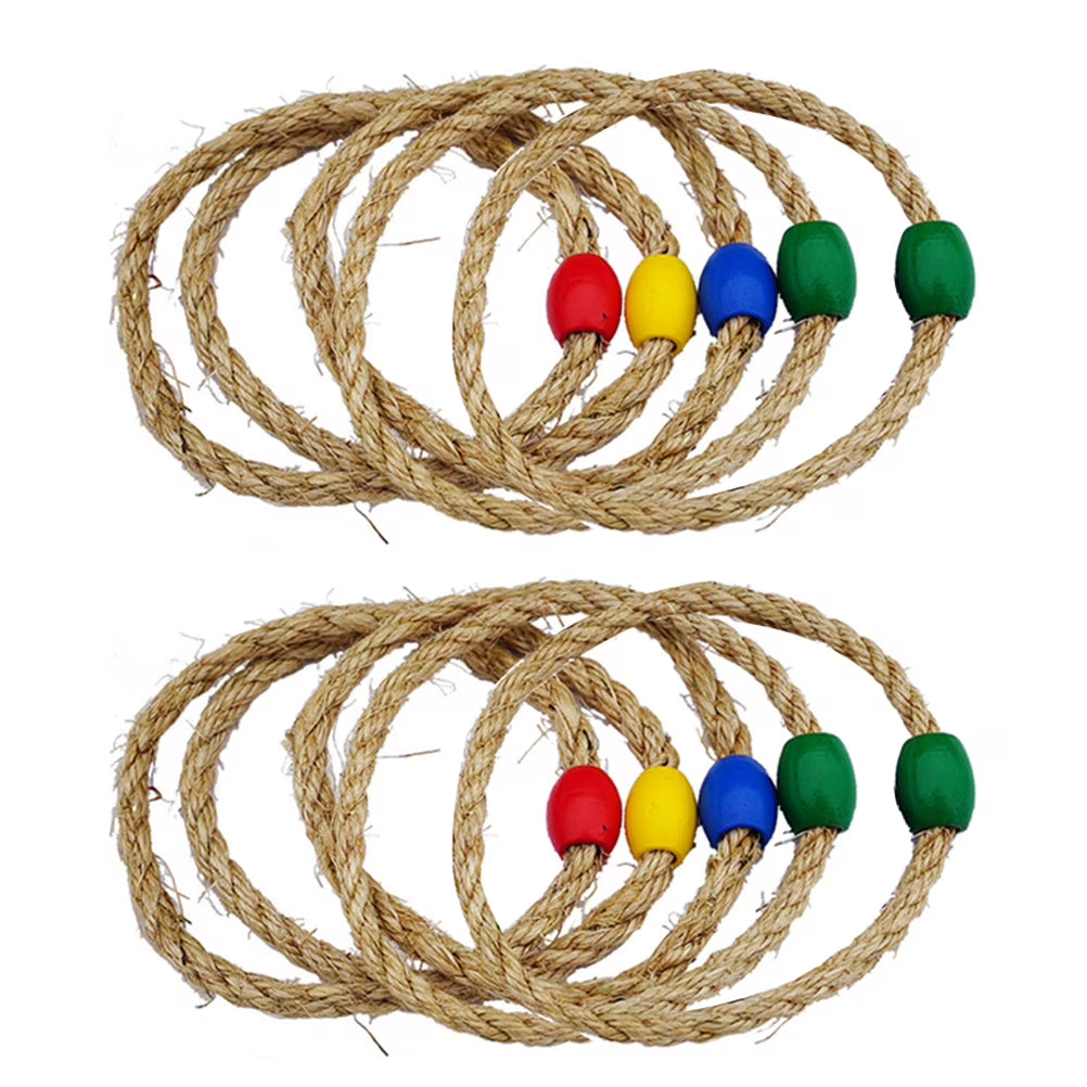 Natural Rope Throwing Toss Toys Wooden Playset Z193729