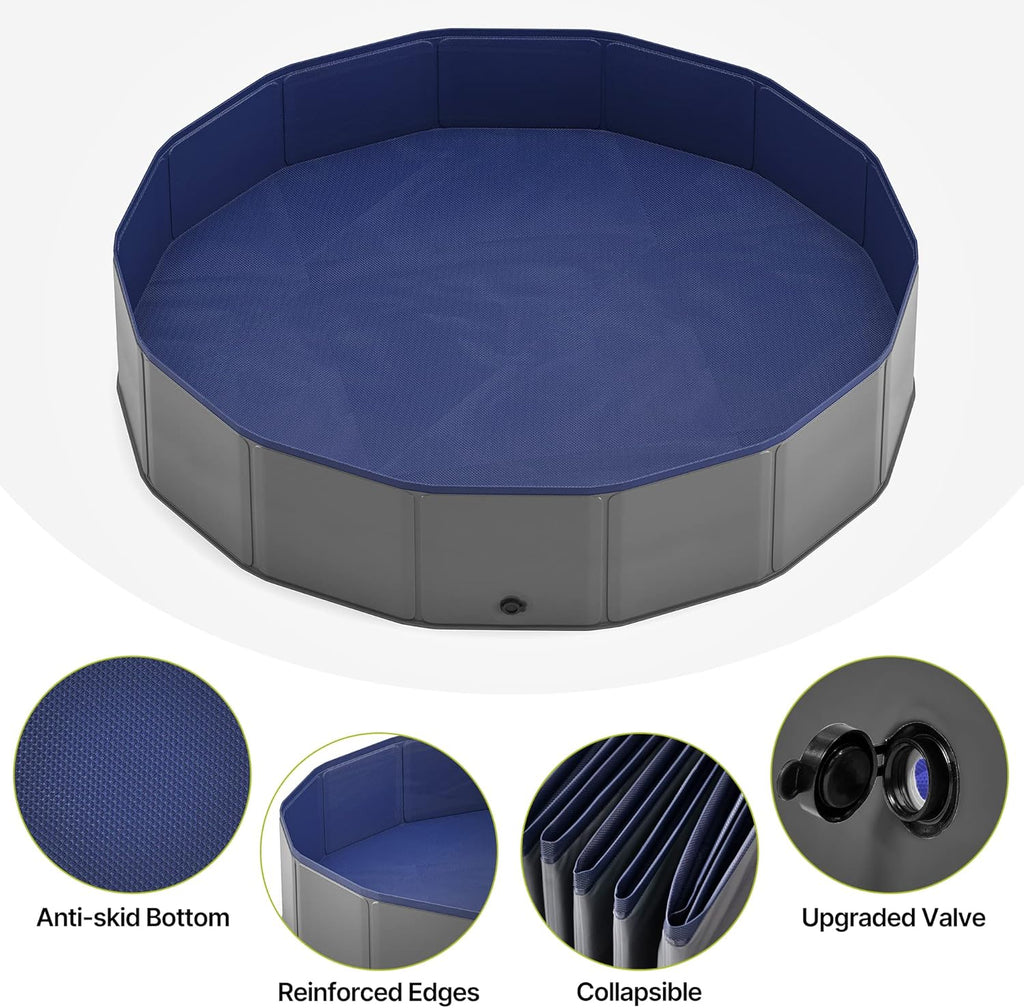 Portable Dog Pool, Foldable Pet Swimming Pool, 71 x 12 Inches Pack of 2 M621