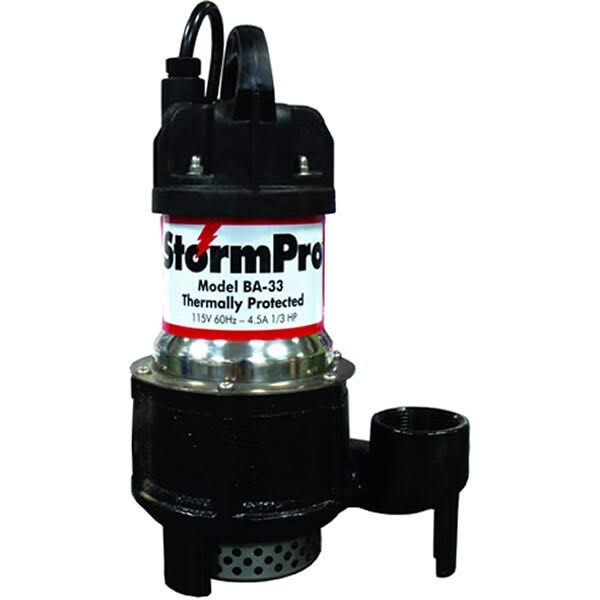 1/3 HP Cast Iron Stainless Steel Sump Pump L29998