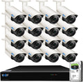 16 Channel 4K 8MP Network NVR Security Camera System with 16 x 1920P Outdoor PoE Bullet Cameras and 4TB HDD Z447546