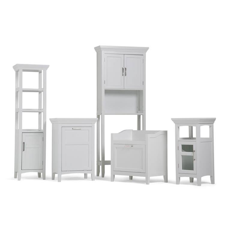 Pure White Space Saver Bath Cabinet H1036