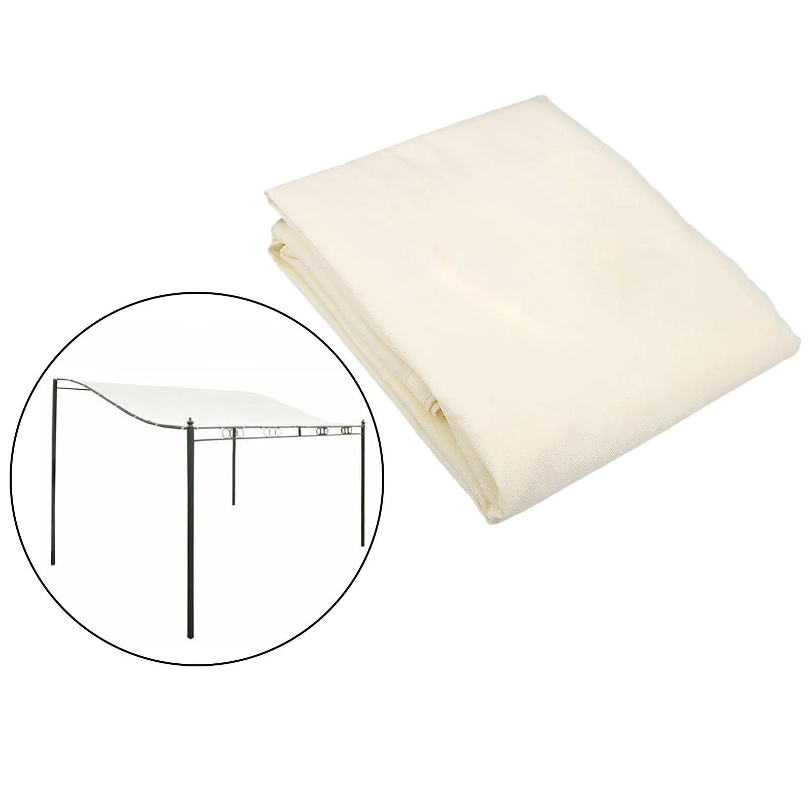 Beige 3x3m Gazebo Replacement Cover S682431
