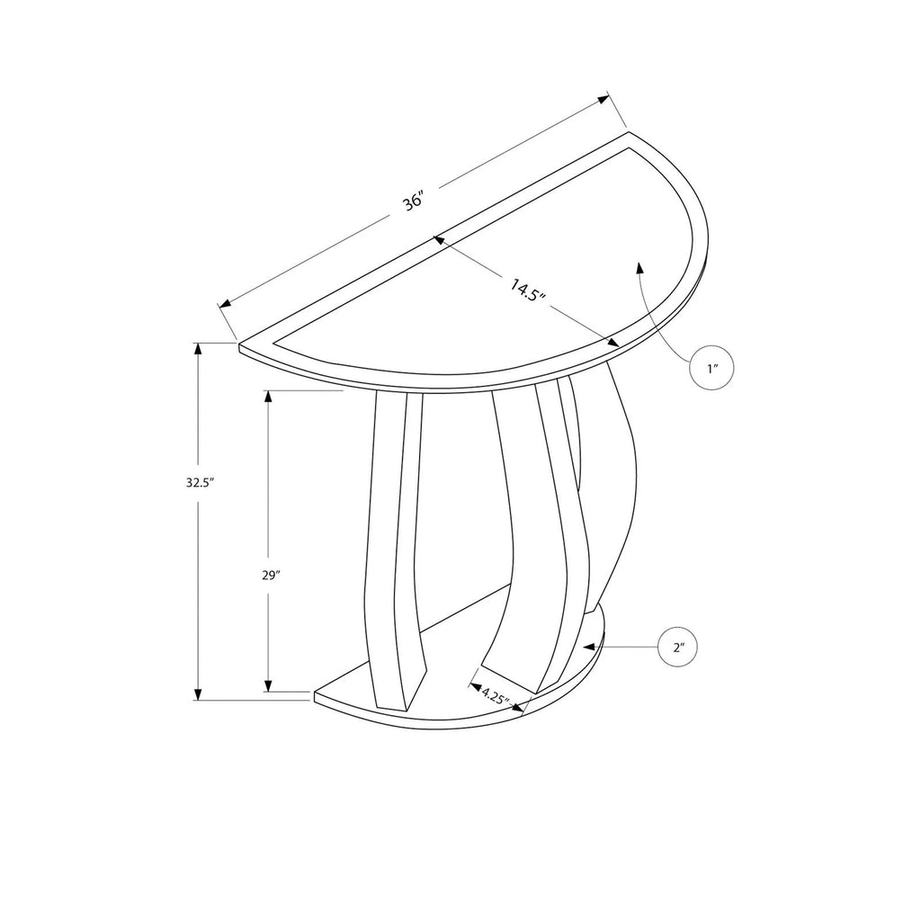 Grey Accent Table Console Mirror U735