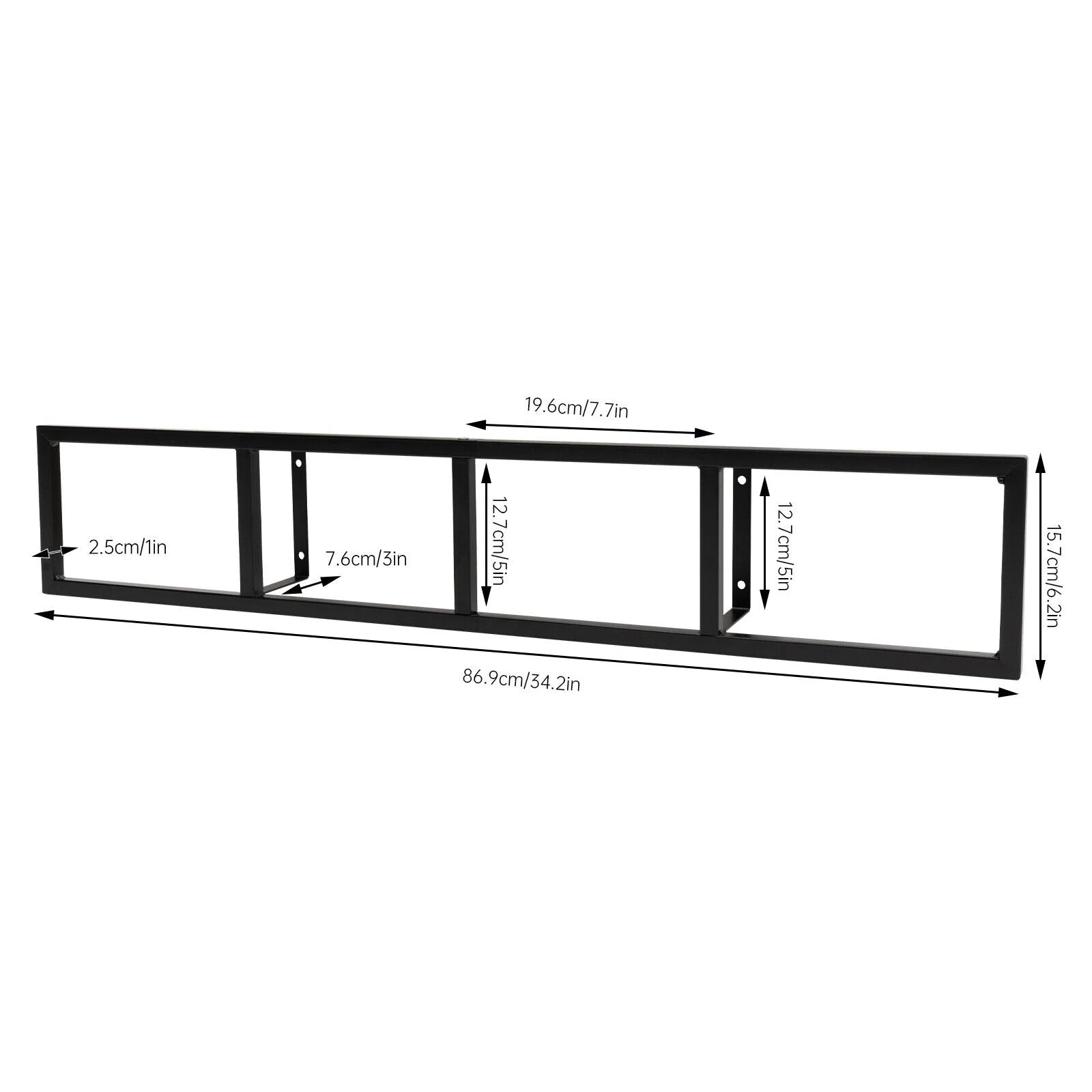 34 In Media Storage Shelves for Wall, CD DVD Storage Shelf F7658