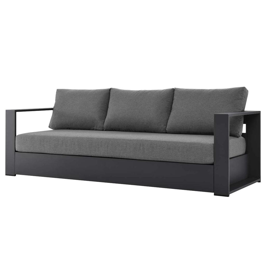 Grey Aluminum Fabric Outdoor Lounge Sofa K890
