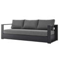 Grey Aluminum Fabric Outdoor Lounge Sofa K890