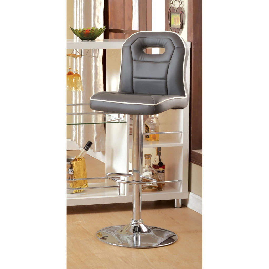 Grey Adjustable Swivel Bar Stool K183