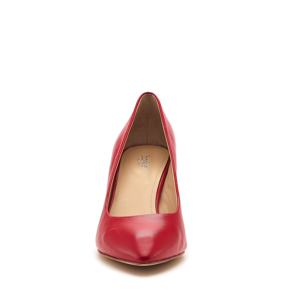 Tomato Leather Pump Q634