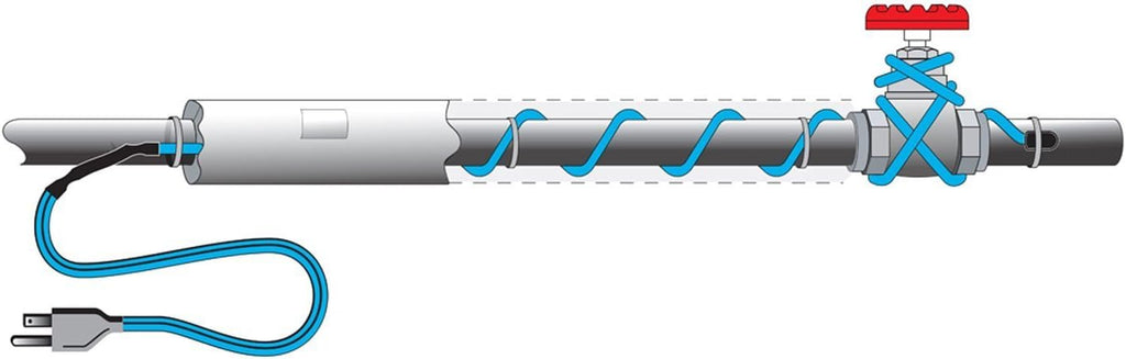 240-volt Self Regulating Pipe Freeze Cable Kit, 24-Feet R986