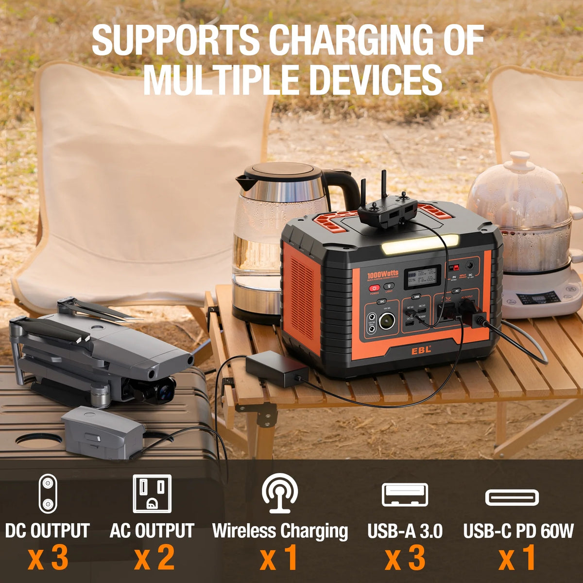1000W Portable Solar Power Station V864710