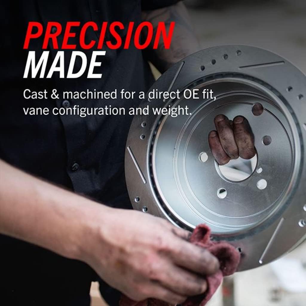 Front Evolution Drilled & Slotted Brake Rotor M446198