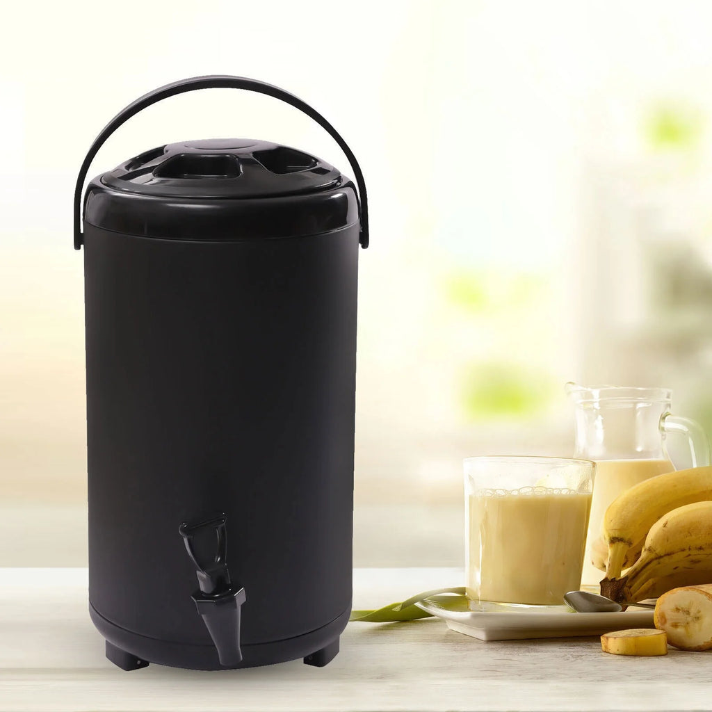 Black 2.3 Gallon Insulated Beverage Dispenser with Handles Q410065