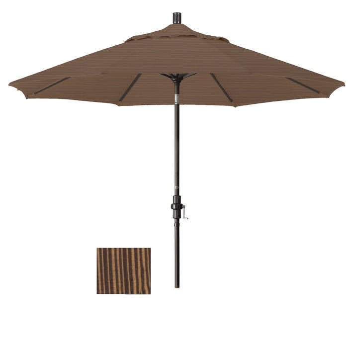 9-Foot Black Aluminum Market Umbrella D796