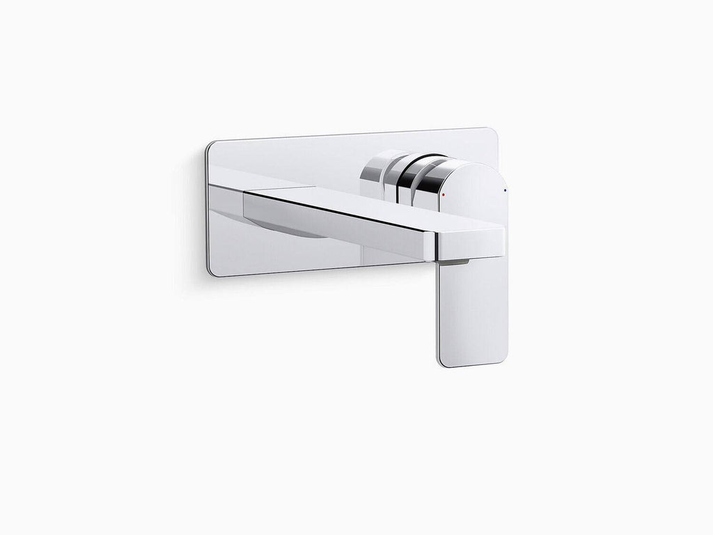 Matte Black Wall-Mount Single-Handle Bathroom Sink Faucet I304562