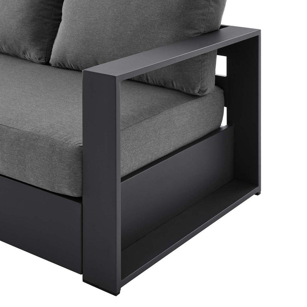 Grey Aluminum Fabric Outdoor Lounge Sofa K890