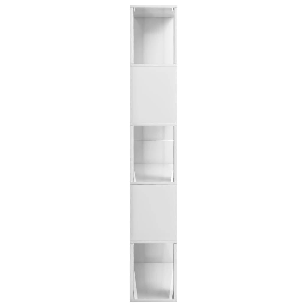 High Gloss Black Book Cabinet Room Divider Chipboard N447