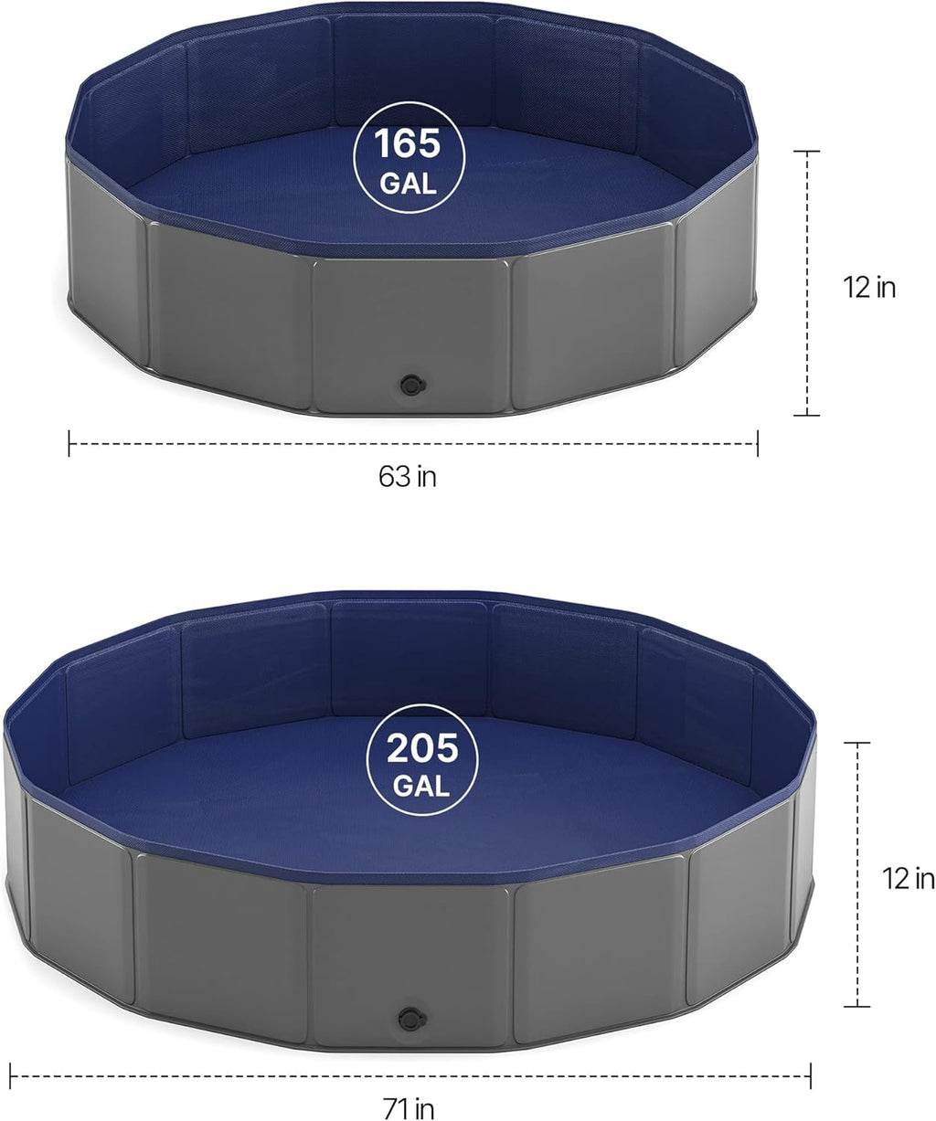 Portable Dog Pool, Foldable Pet Swimming Pool, 71 x 12 Inches Pack of 2 M621