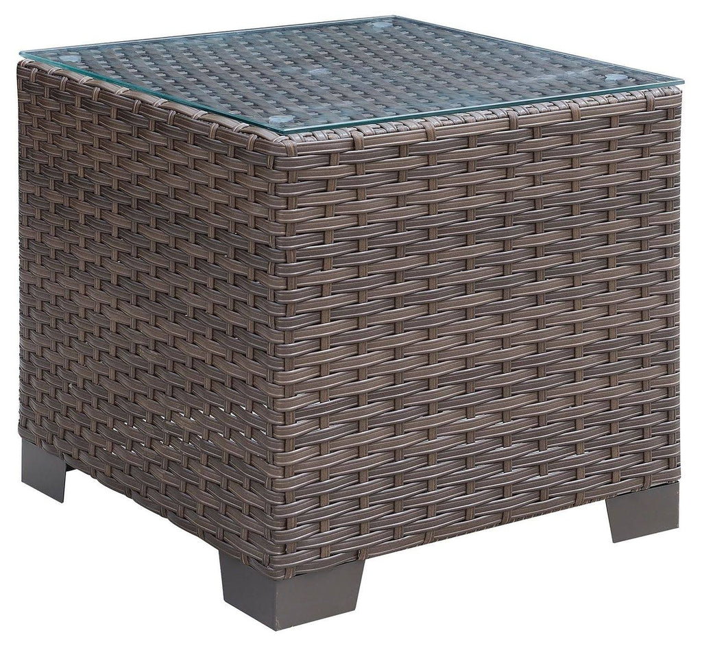 Brown Patio End Table V59247