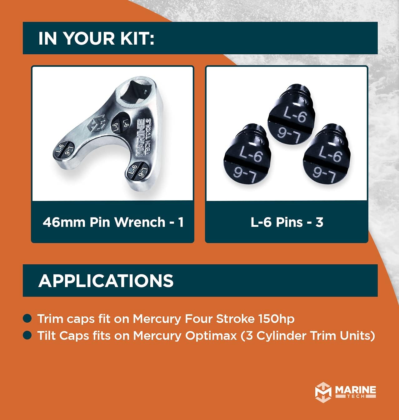 Outboard Pin Wrench with L-6mm pins R443088