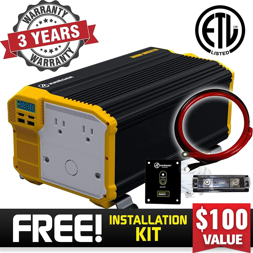 3000 Watts Power Inverter 12V to 110V Modified Sine Wave Car Inverter P577