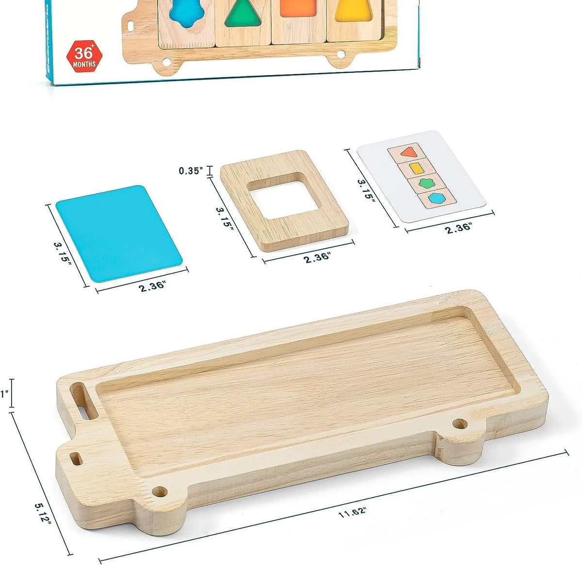 Montessori Color Shape Sorting Educational Toy for Toddlers N79646