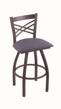 30x22 Swivel Bar Stool with Pewter Finish E9914